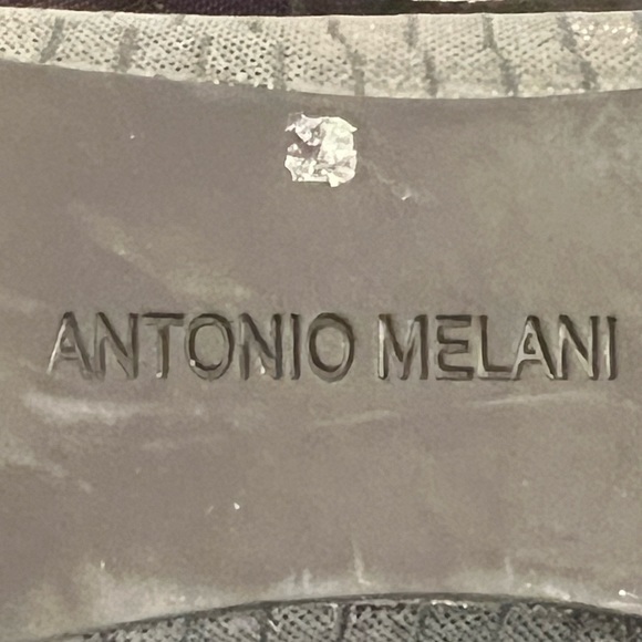 Antonio Melani pewter ladies flat bling 8.5 shoes - Picture 7 of 9